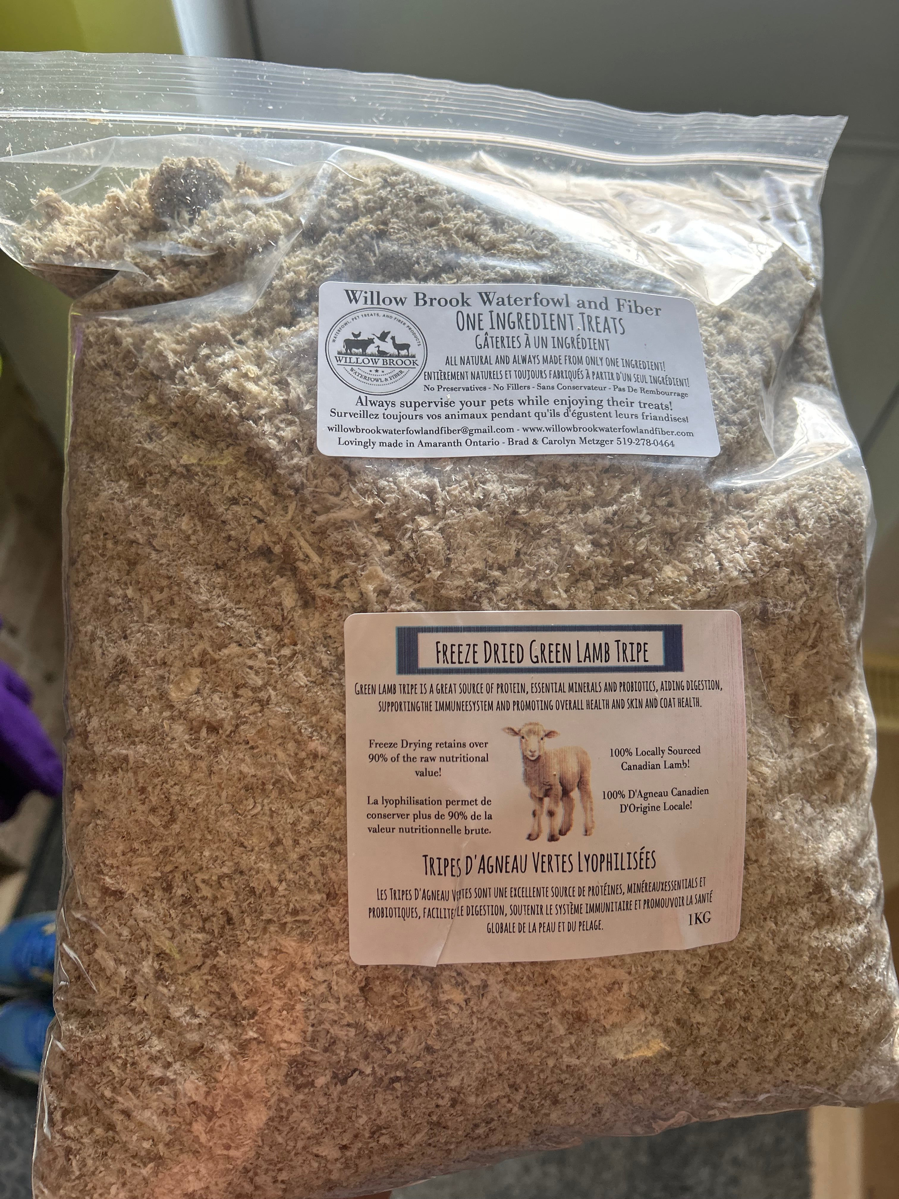 Freeze Dried Green Lamb Tripe Topper (75g)