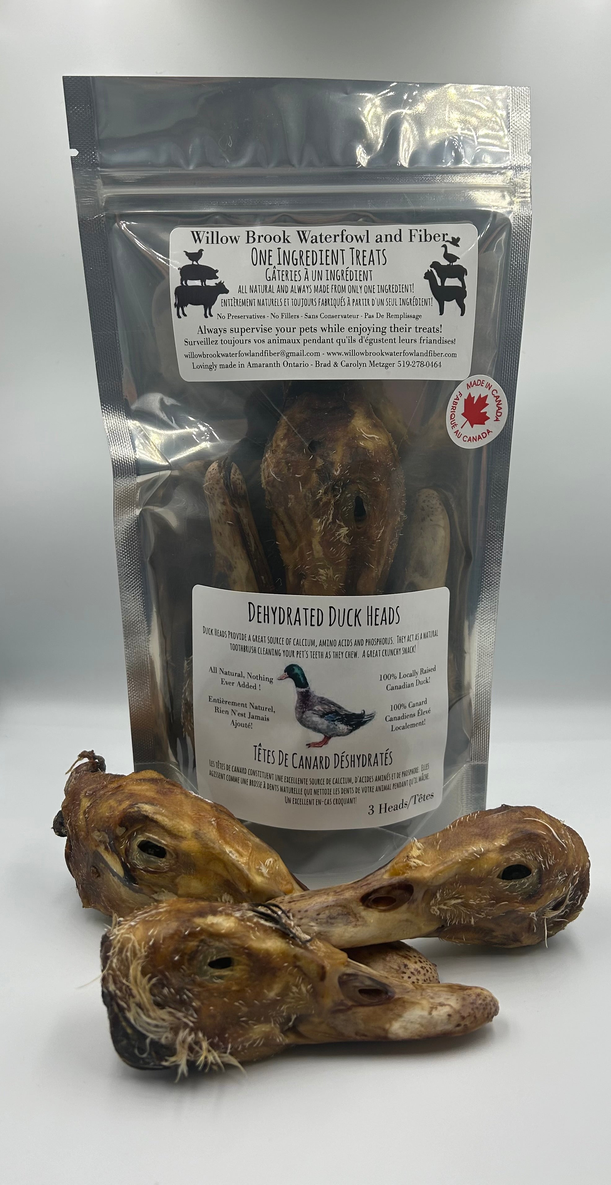 Dehydrated Duck Heads (3)