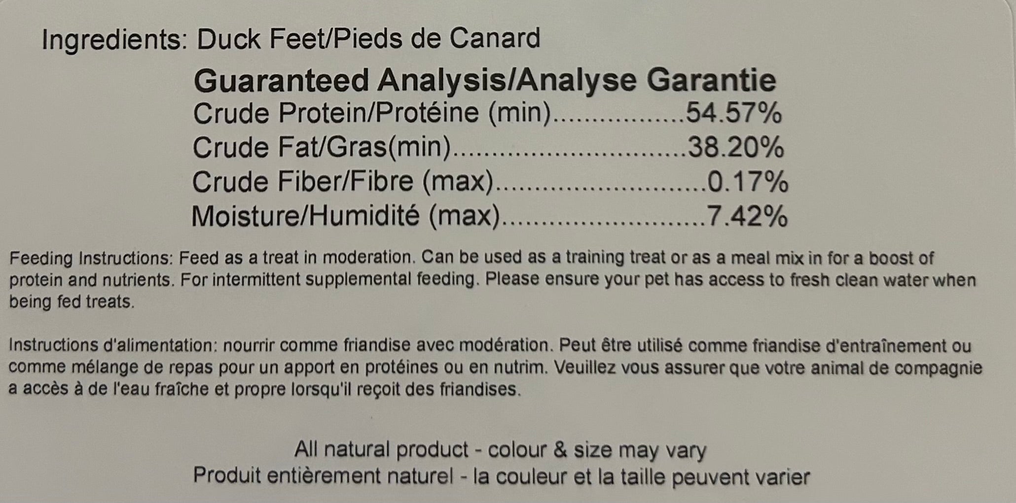 Dehydrated Duck Feet (6)