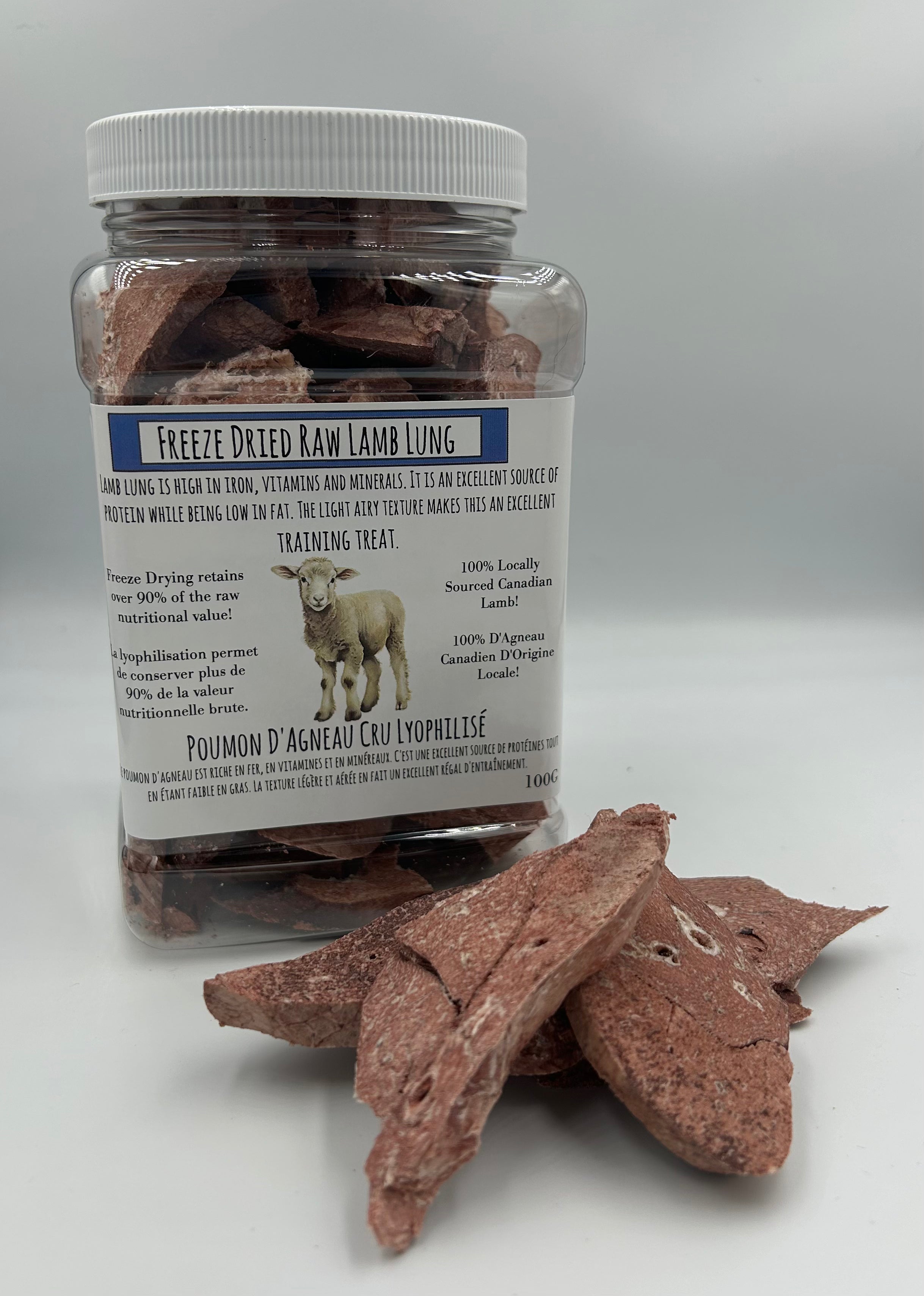 Freeze Dried Lamb Lung Training Treat (70g)