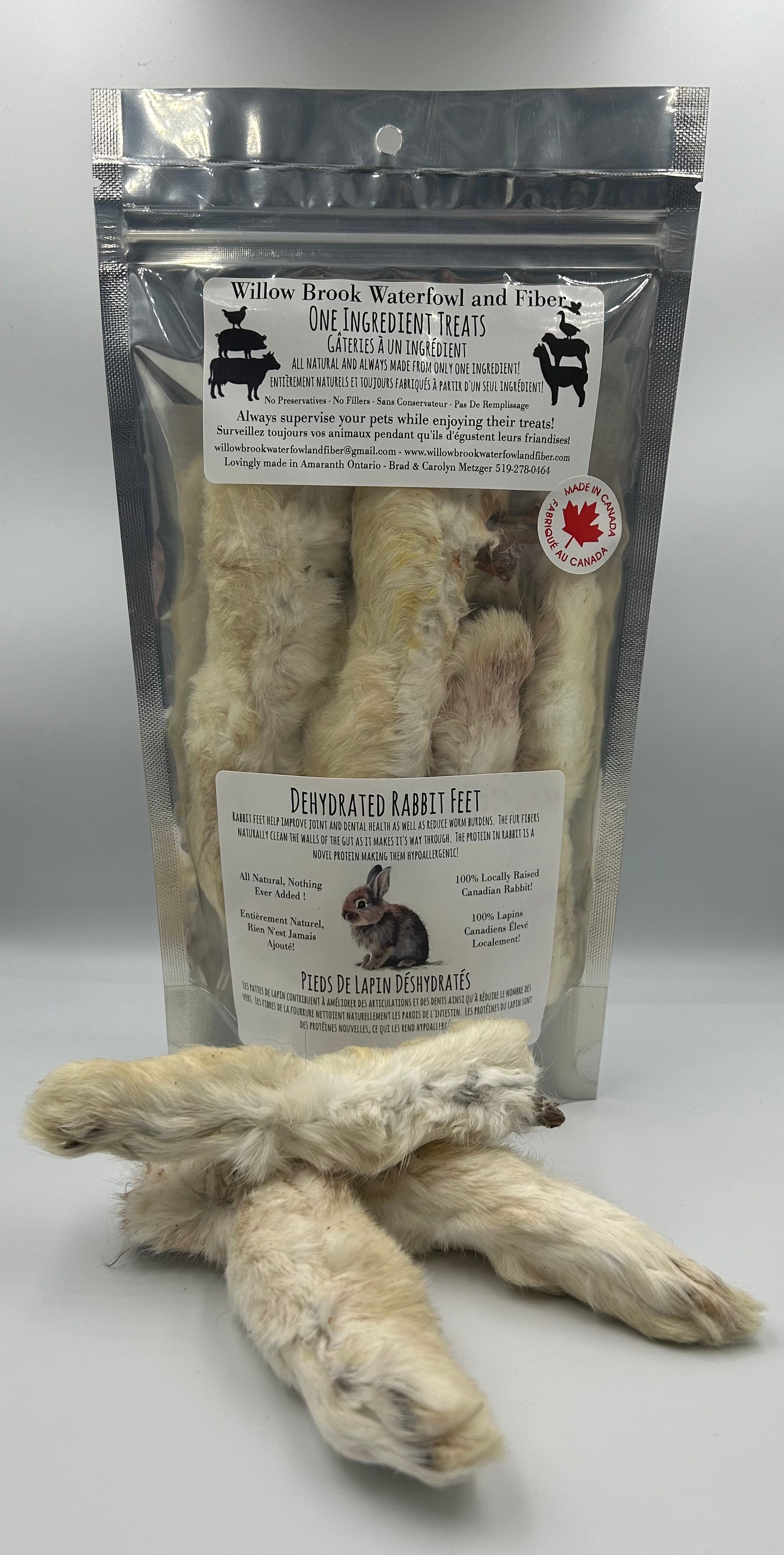 Dehydrated Rabbit Feet (120g)