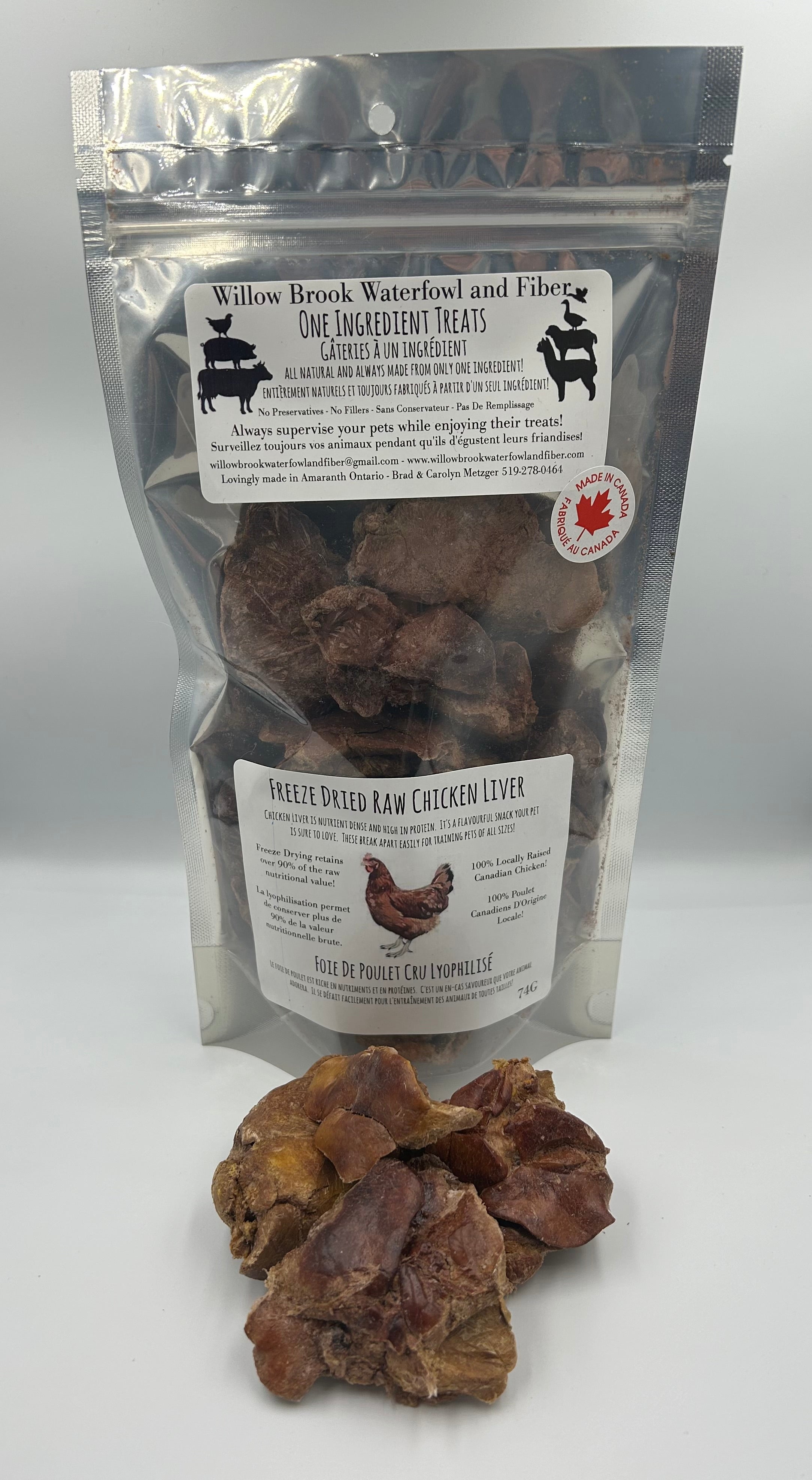 Freeze Dried Raw Chicken Liver (74g)