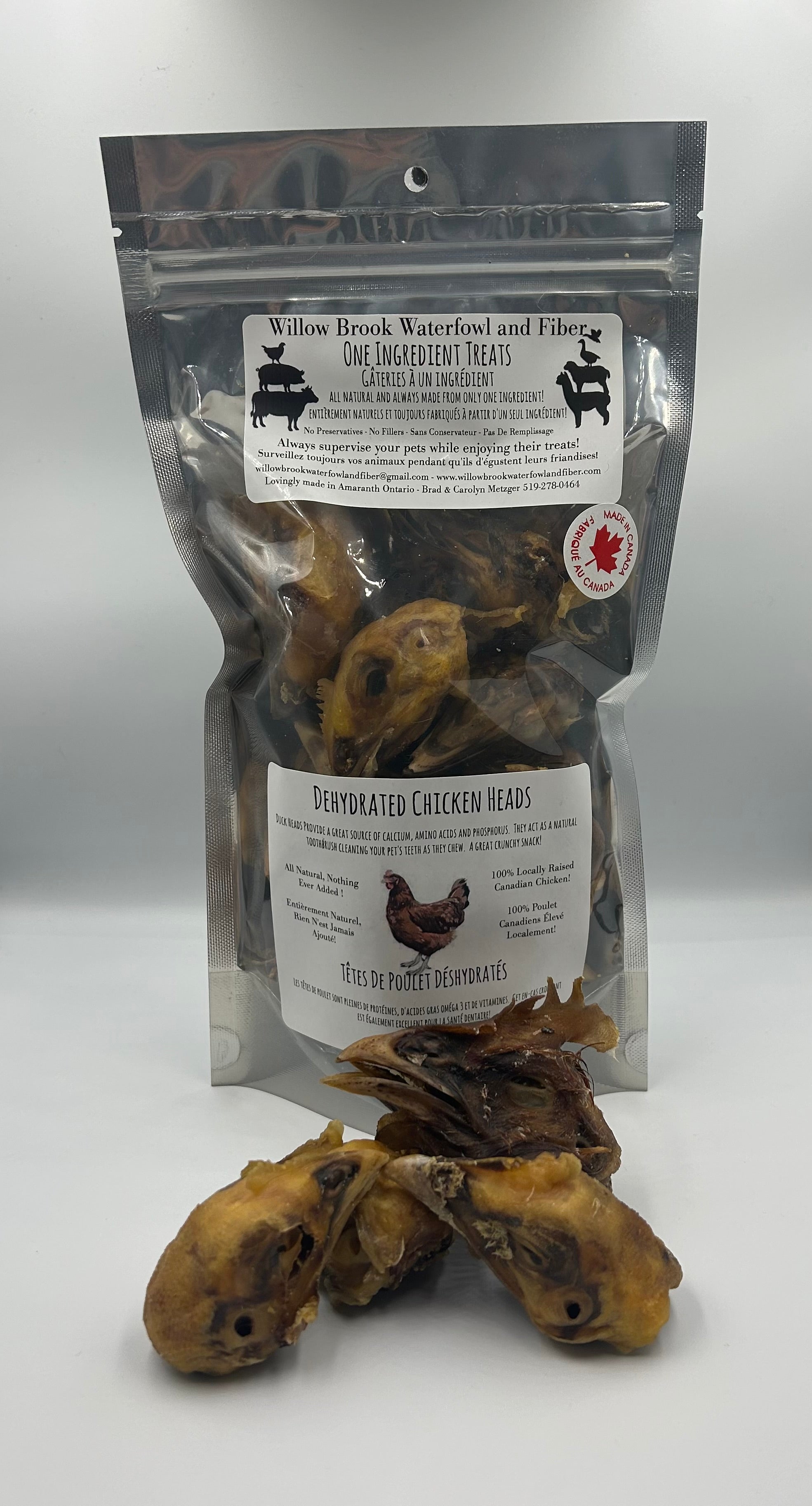 Dehydrated Chicken Heads (140g)