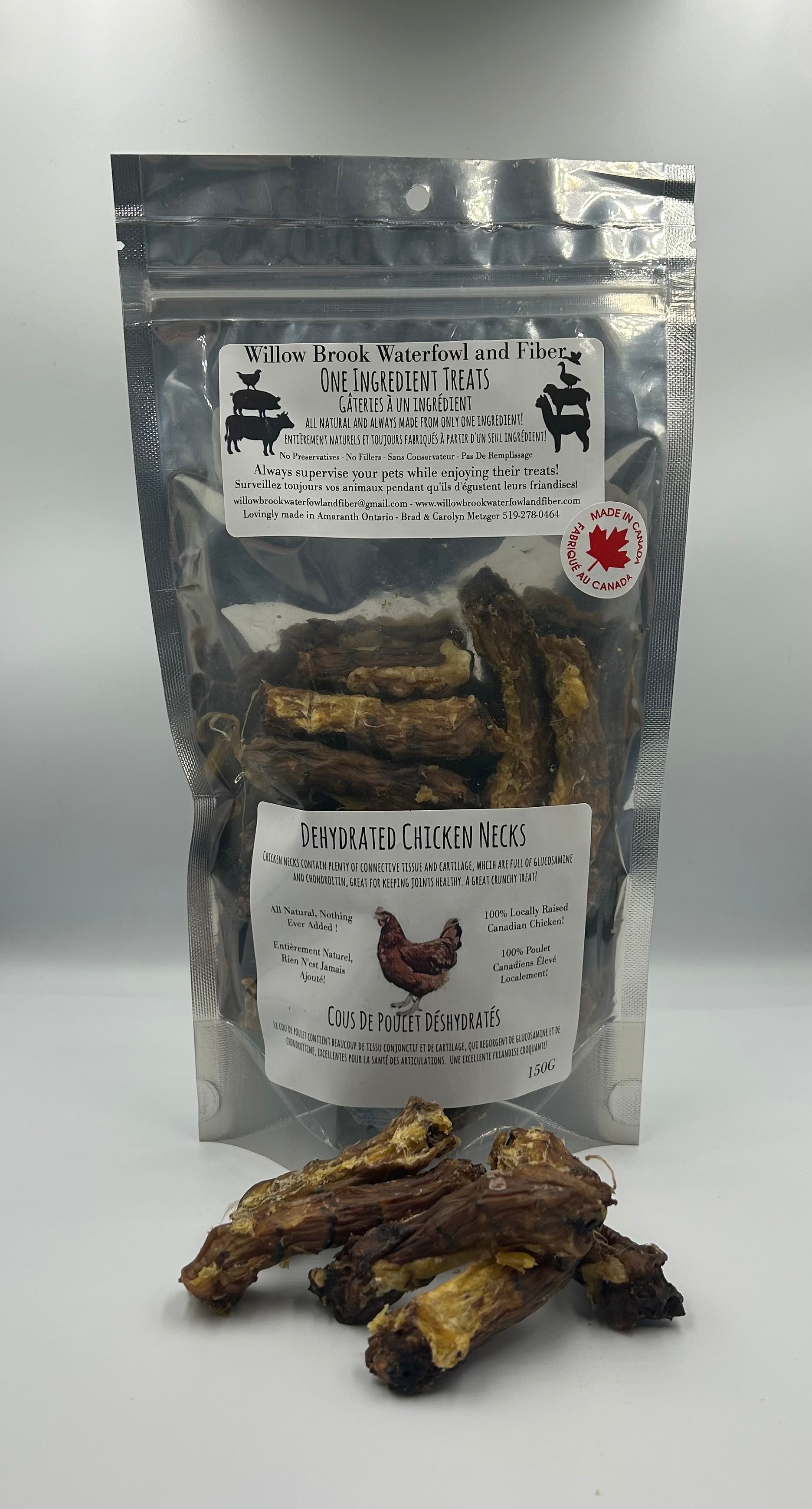 Dehydrated Chicken Necks (150g)