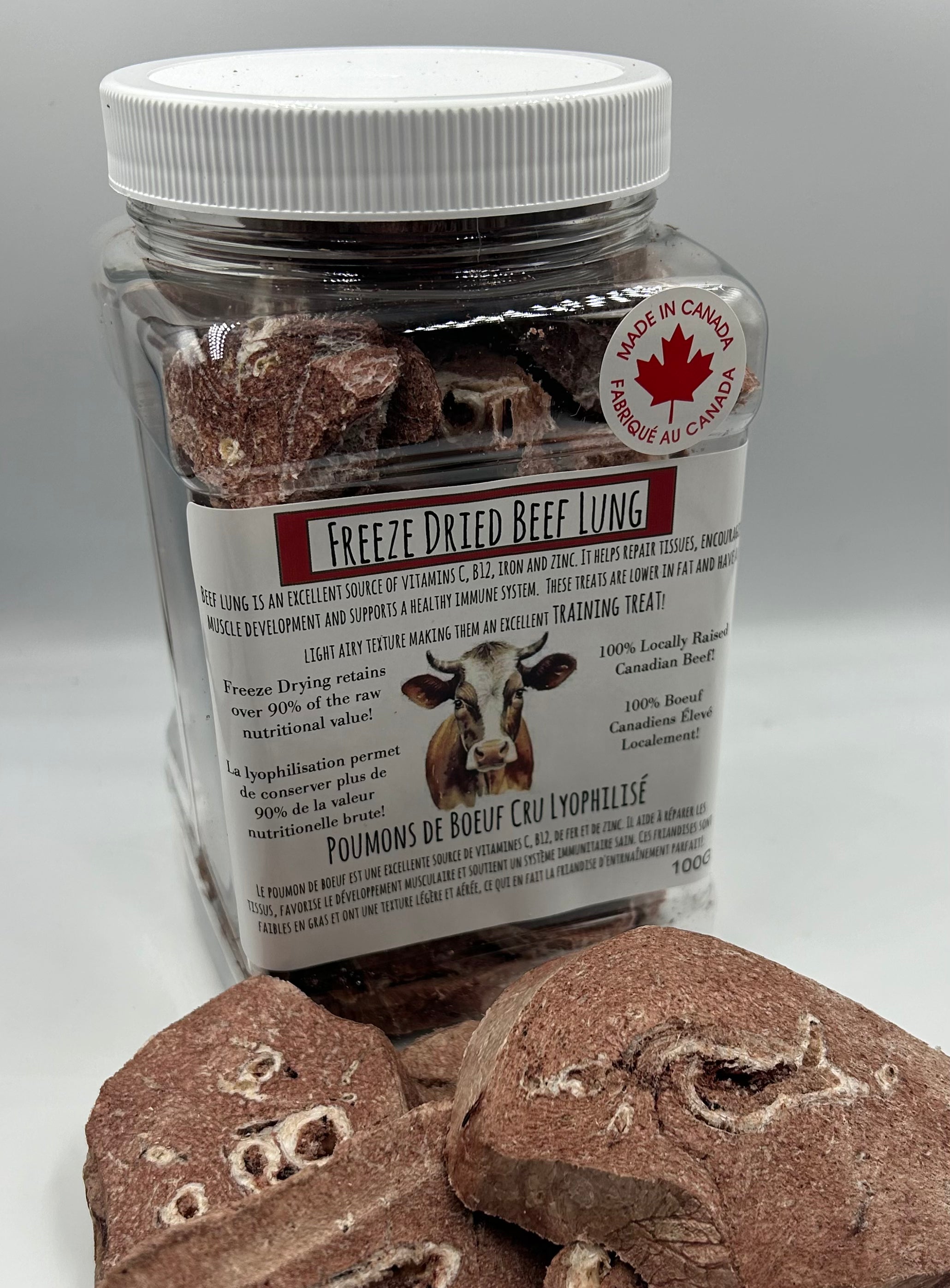 Freeze Dried Beef Lung Training Treats