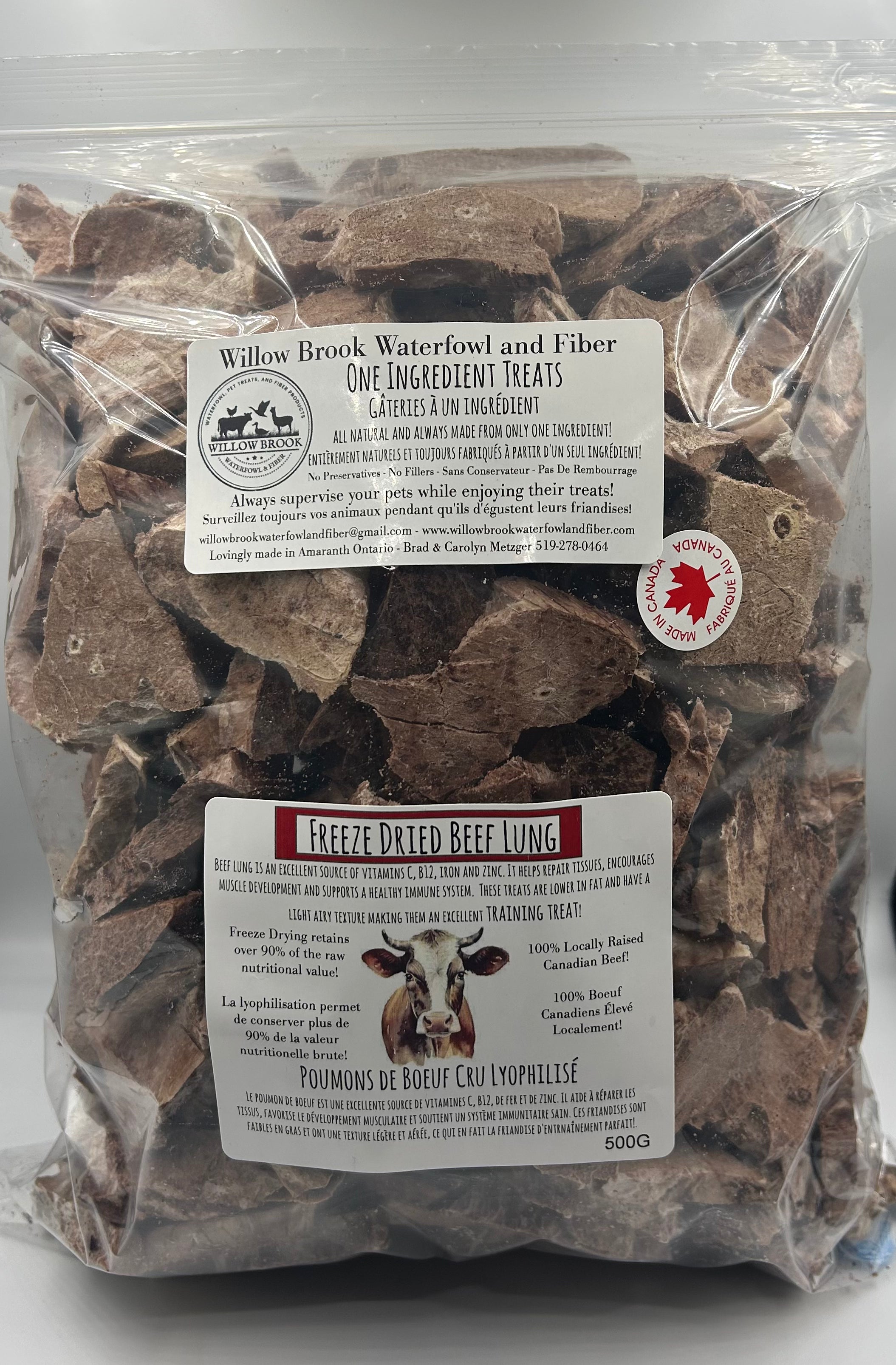 Freeze Dried Beef Lung Training Treats