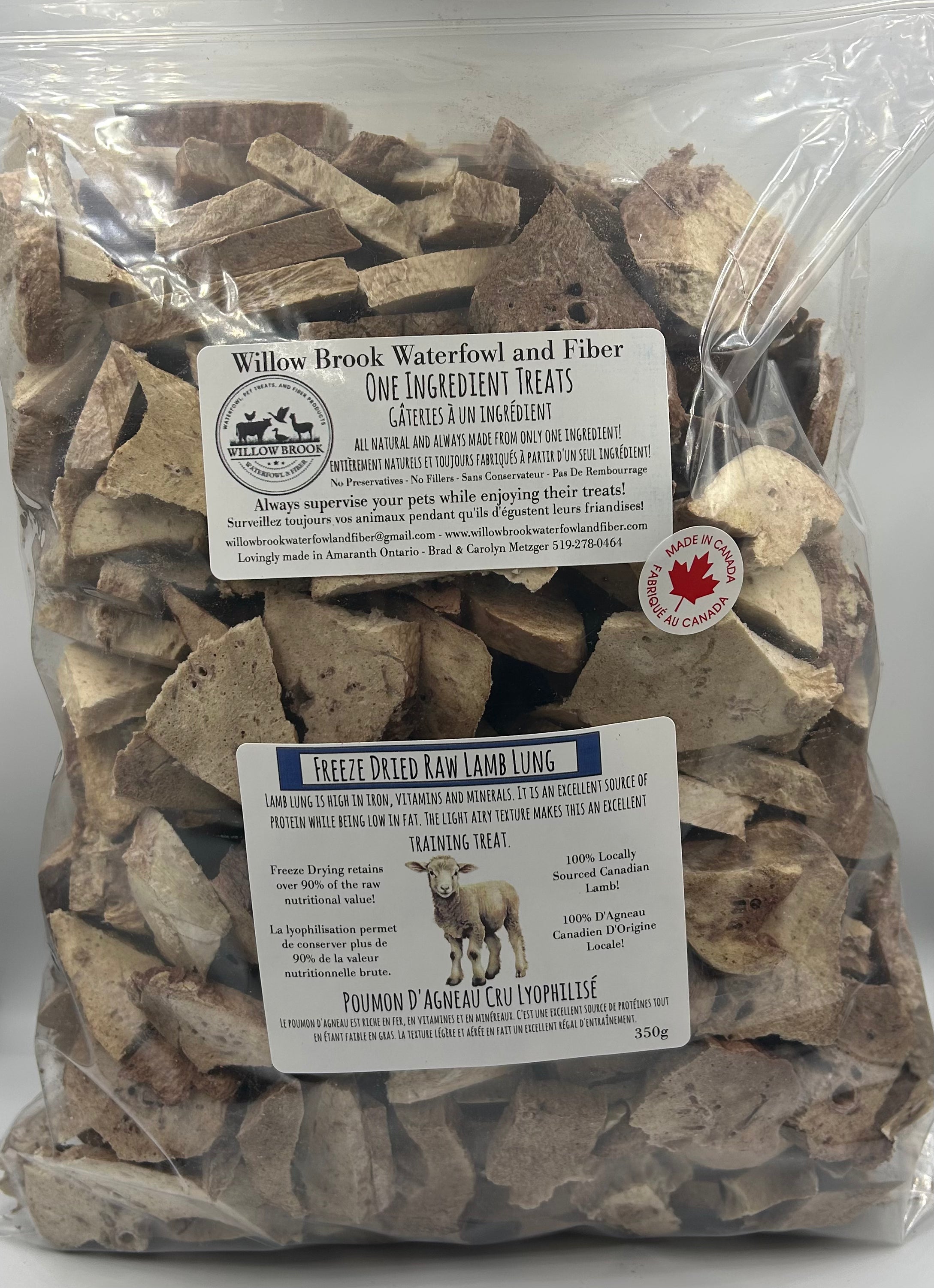 Freeze Dried Lamb Lung Training Treat (70g)