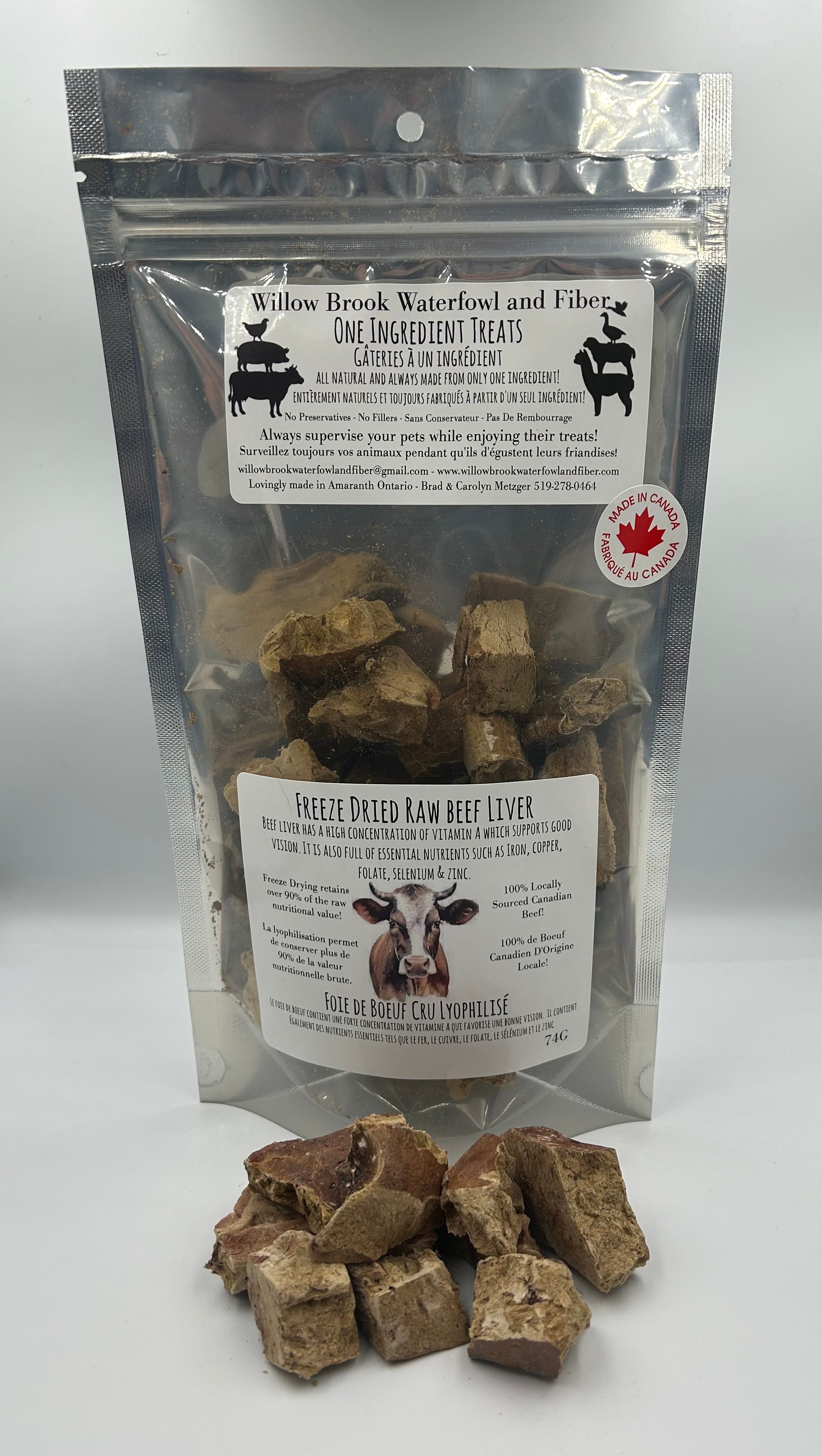 Freeze Dried Raw Beef Liver (74g)